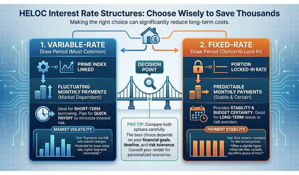 Comparing Variable-Rate vs. Fixed-Rate Draw Periods