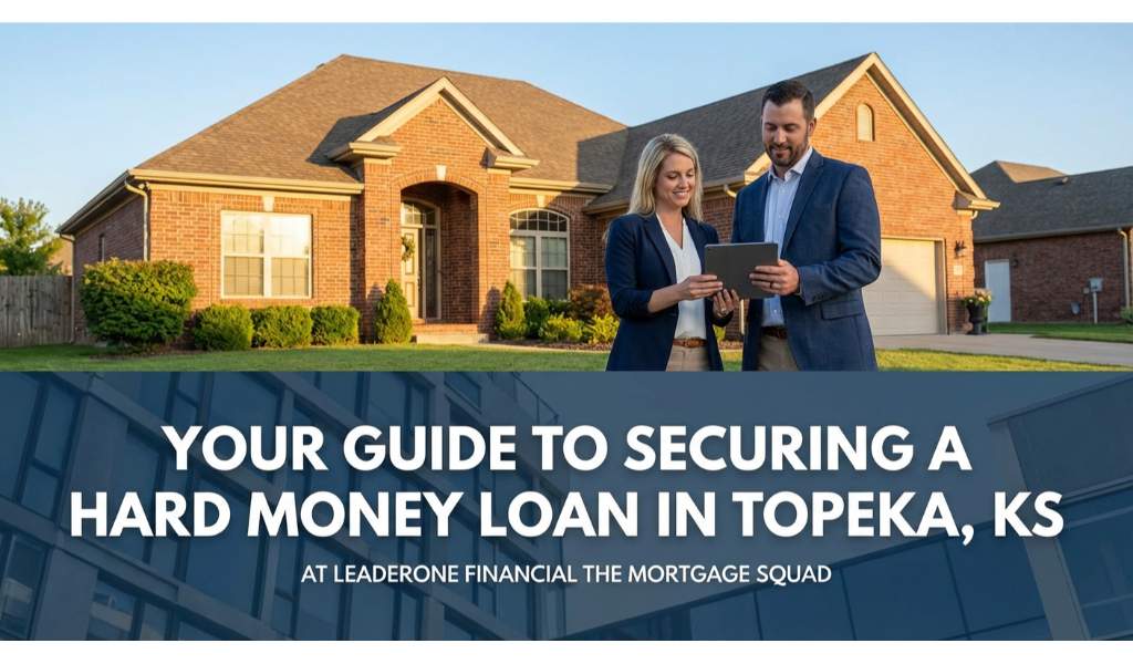 Understanding Hard Money Mortgages and Private Lender Loans When traditional financing falls short, a hard money loan can be the perfect solution for real estate investors in Topeka, KS. Also known as a hard money mortgage or a private lender loan, this type of financing is secured by the value of the real estate parcel rather than the borrower's creditworthiness. At LeaderOne Financial The Mortgage Squad, we understand that timing is everything in real estate. Whether you are eyeing a lucrative fix-and-flip property or breaking ground on new construction, our team provides the rapid funding necessary to close deals quickly. If you are exploring your options, we highly recommend reading about our private mortgage solutions. Furthermore, we are experts at providing second opinions on hard money loans to ensure you are getting the best possible terms for your investment. Fix-and-Flip and New Construction Financing Options Create a professional infographic about this content. Context: Real estate investing in Topeka requi Real estate investing in Topeka requires flexible capital. Our hard money loans are specifically designed to support two major investment strategies: Fix-and-Flip Projects: Purchase distressed properties, renovate them, and sell them for a profit. A hard money loan covers both the purchase price and the renovation costs. New Construction: Secure the capital needed to buy land and fund the construction phases until the property is ready for sale or refinancing. Sometimes investors need temporary financing to bridge a gap between buying and selling. In these scenarios, exploring a bridge swing loan can be incredibly beneficial. We evaluate the after-repair value (ARV) of your property, ensuring you have the funds needed to complete your project successfully. Feature Traditional Bank Loan Hard Money Loan Approval Speed 30 to 45 days 5 to 14 days Primary Approval Factor Credit Score and Income Property Value and ARV Loan Terms 15 to 30 years 6 to 24 months Best For Primary Residences Fix-and-Flip, New Construction Why Choose LeaderOne Financial For Your Investment Needs Partnering with a local expert makes all the difference. At LeaderOne Financial The Mortgage Squad, Rhonda L. Mulvaney and David Chittwood are dedicated to helping Topeka investors thrive. We know the local market and understand the nuances of a hard money mortgage. Not sure if your current loan offer is competitive? We are experts at providing second opinions on hard money loans. Bring us your scenario, and we will offer an honest, transparent review of your terms. We pride ourselves on clear communication, fast execution, and a commitment to your financial success. Q1: What is a hard money loan? A hard money loan, or private lender loan, is a short-term, asset-based loan primarily used by real estate investors to purchase and renovate properties. Q2: Can I use a hard money mortgage for new construction in Topeka? Yes, our hard money loans are an excellent fit for new construction projects, providing the phased funding needed to build from the ground up. Q3: How fast can I get approved for a hard money loan? Because the loan is based on the property value rather than extensive personal credit history, funding can often be secured in as little as a few days to two weeks. Q4: Do you offer second opinions on existing loan offers? Absolutely. We are experts at providing second opinions on hard money loans and can help you determine if you are receiving the best possible rates and terms. Q5: What is the difference between a hard money loan and a bridge loan? While both are short-term solutions, a bridge loan typically helps you transition between properties, whereas a hard money loan is usually focused on purchasing and repairing an investment property. Call David Chittwood at (785) 450-9056 for Your Second Opinion Today!