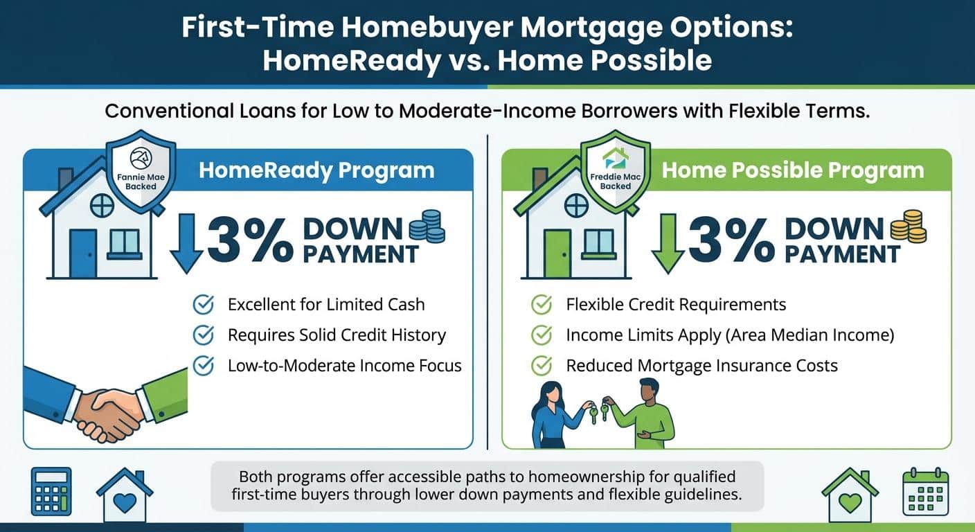 Create a professional infographic about this content. Context: When looking for a first time homebuy