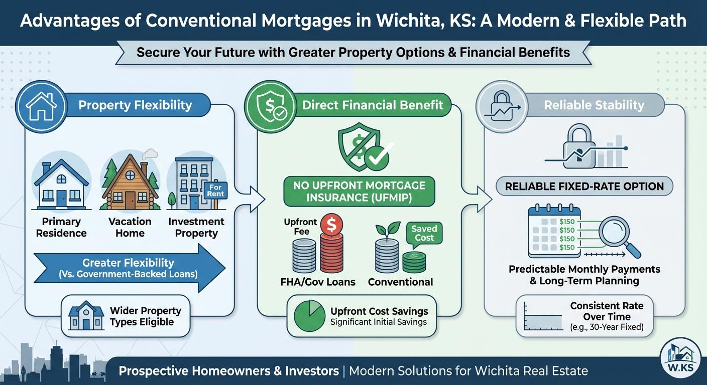 Create a professional infographic about this content. Context: Securing a conventional mortgage in W